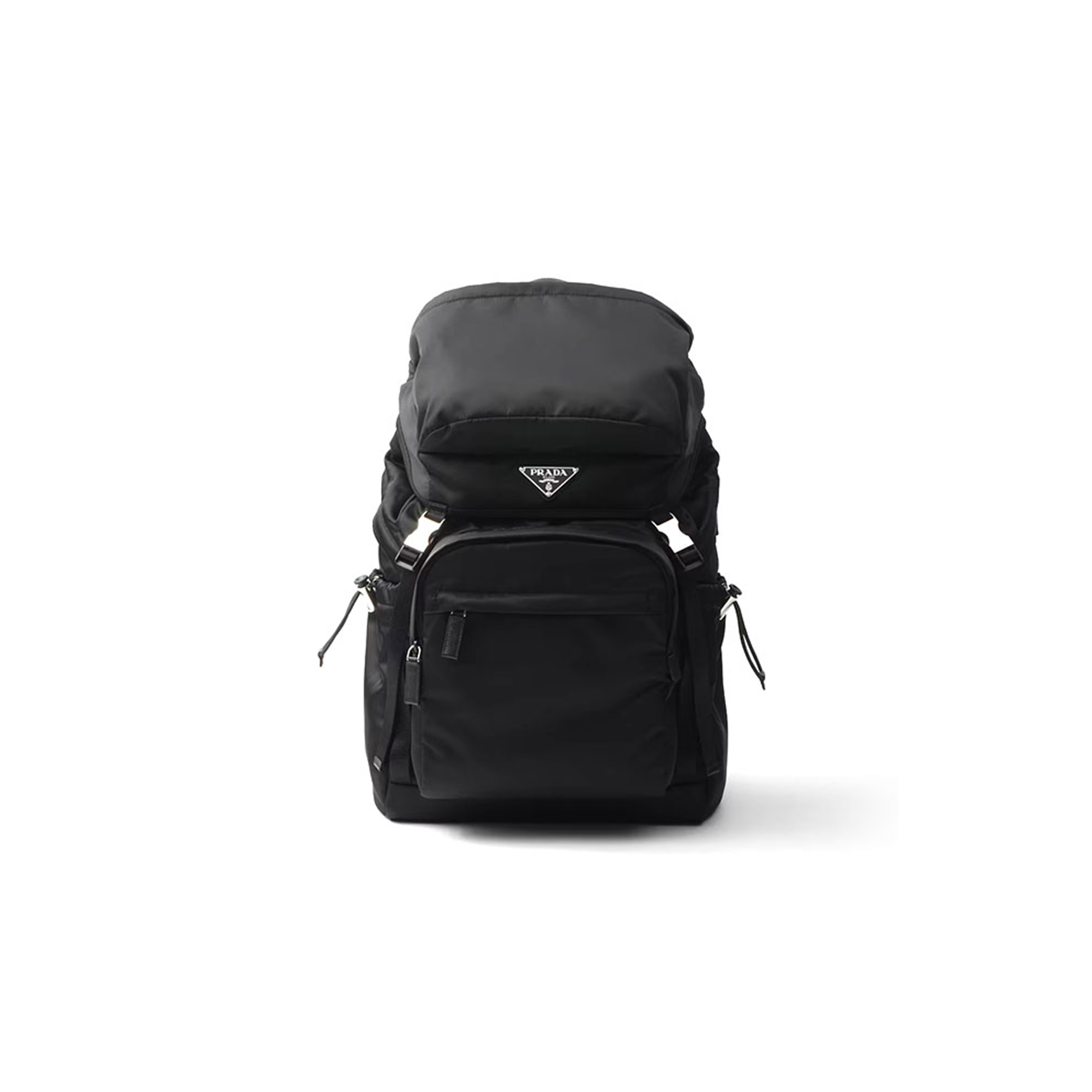 Pra*a re-nylon and saffiano leather backpack 2vz090 (57*32*19cm)
